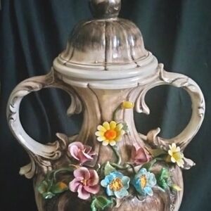 Capodemonte floral vase